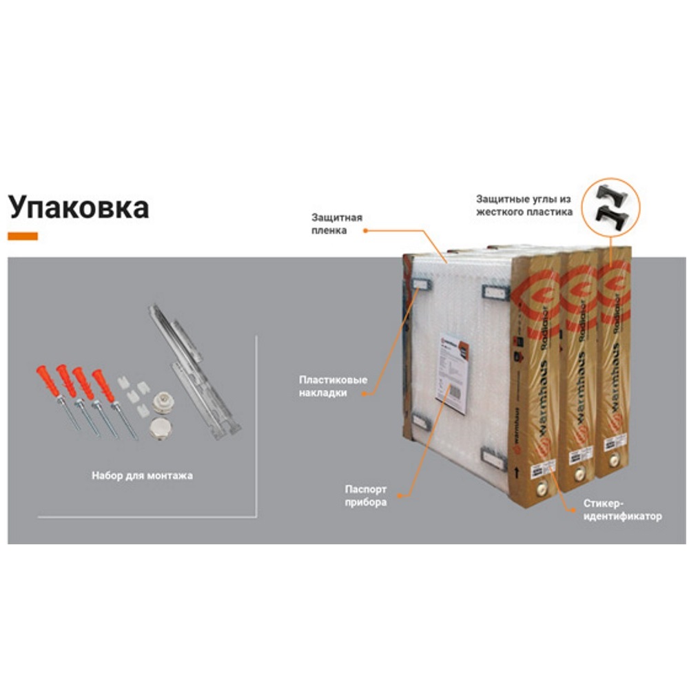 Стальной панельный радиатор Warmhaus Compact - Белый — изображение 4