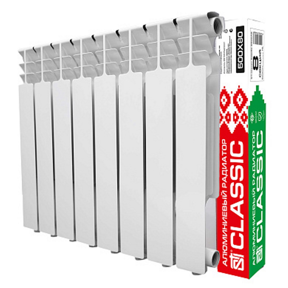 Алюминиевый радиатор STI Classic S500A Белый — изображение 2