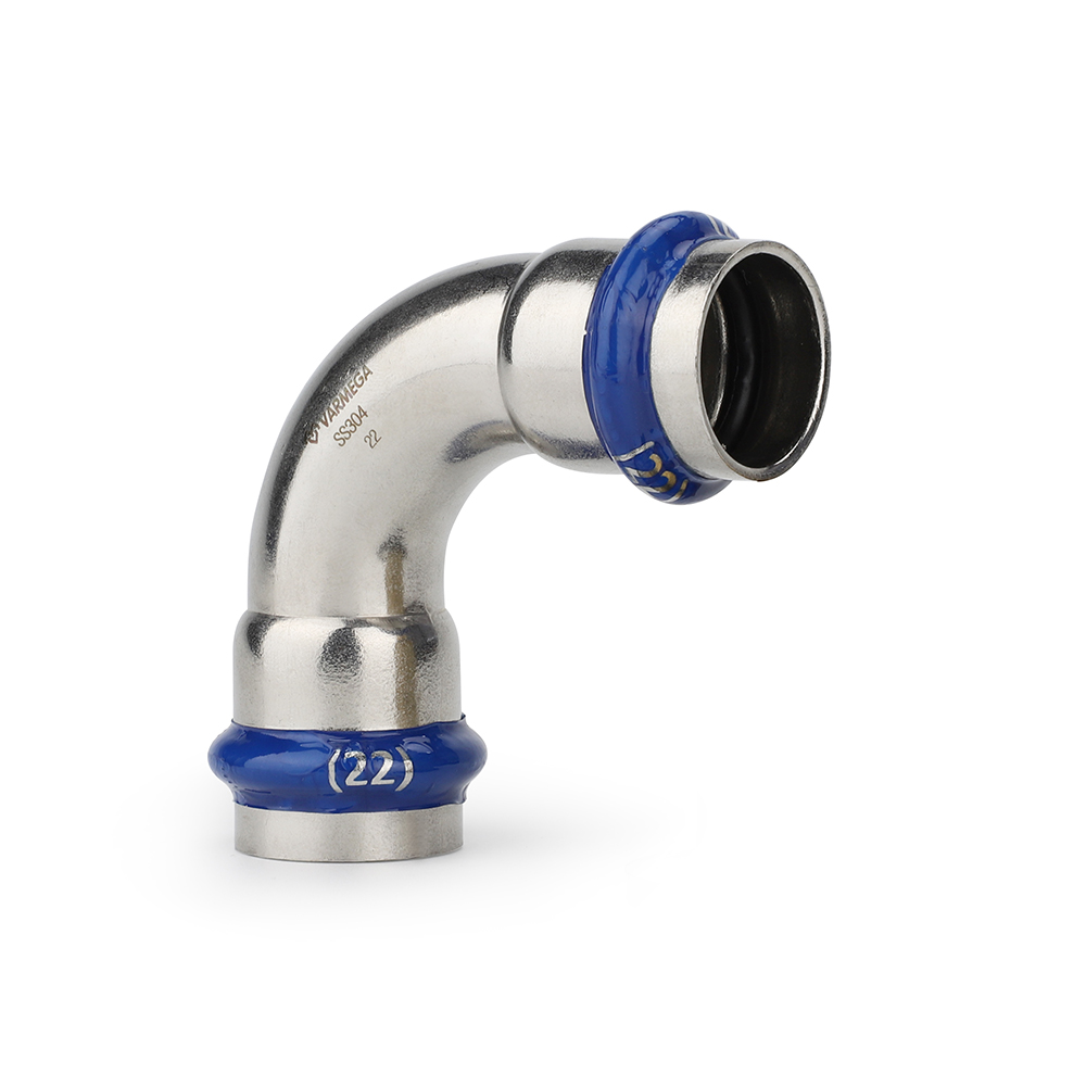 Угольник Varmega Inox Press 90 двухраструбный — изображение 2