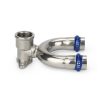 Водорозетка раструбная Varmega Inox Press с внутренней резьбой, проходная
