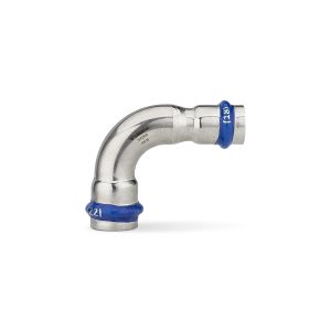 Угольник Varmega Inox Press 90 переходной двухраструбный