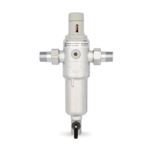 Комбинированный промывной фильтр Varmega PN25 для горячей и холодной воды, с редуктором давления